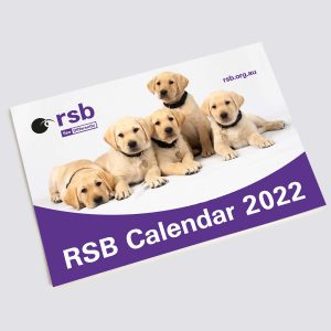 RSB Calendar with yellow puppies